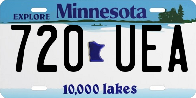 MN license plate 720UEA