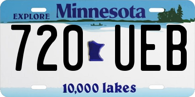 MN license plate 720UEB