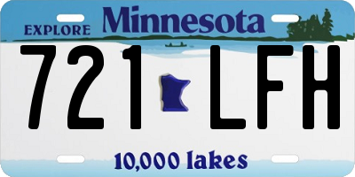 MN license plate 721LFH