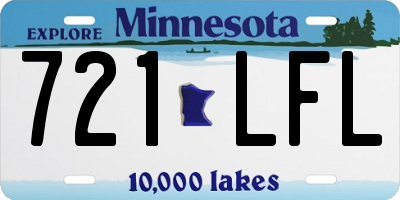 MN license plate 721LFL