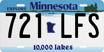 MN license plate 721LFS
