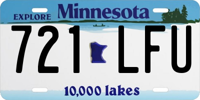 MN license plate 721LFU