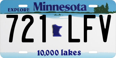 MN license plate 721LFV