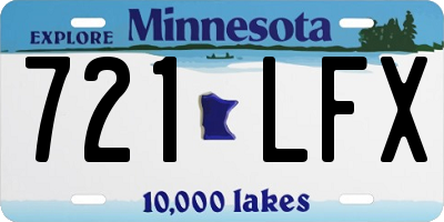 MN license plate 721LFX
