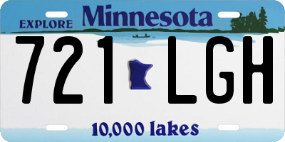 MN license plate 721LGH