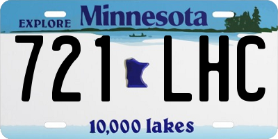 MN license plate 721LHC