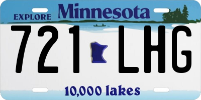 MN license plate 721LHG
