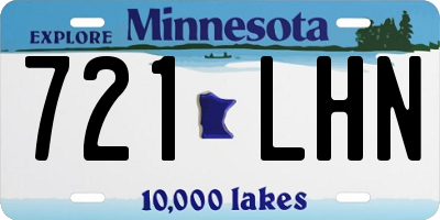 MN license plate 721LHN
