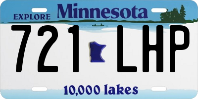 MN license plate 721LHP