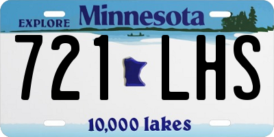 MN license plate 721LHS
