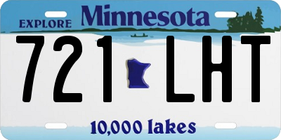 MN license plate 721LHT