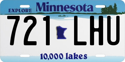 MN license plate 721LHU