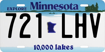 MN license plate 721LHV