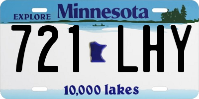 MN license plate 721LHY
