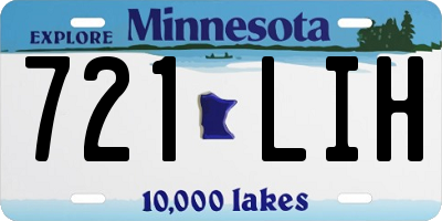 MN license plate 721LIH