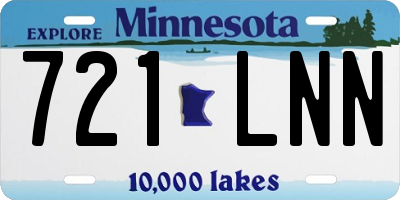MN license plate 721LNN