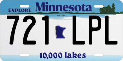 MN license plate 721LPL