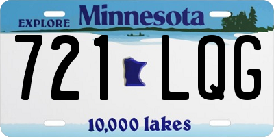 MN license plate 721LQG
