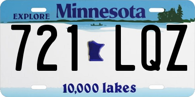 MN license plate 721LQZ