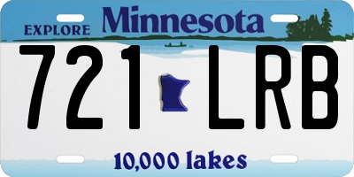 MN license plate 721LRB