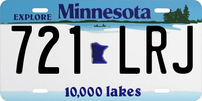 MN license plate 721LRJ