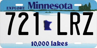 MN license plate 721LRZ