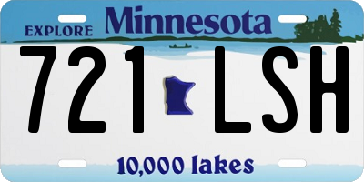 MN license plate 721LSH