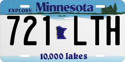 MN license plate 721LTH