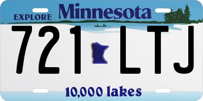 MN license plate 721LTJ