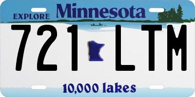 MN license plate 721LTM