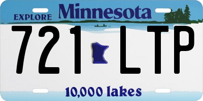 MN license plate 721LTP