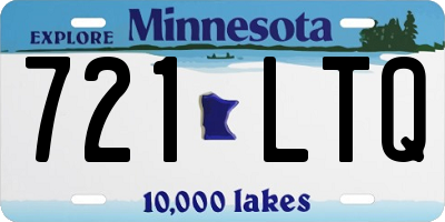 MN license plate 721LTQ
