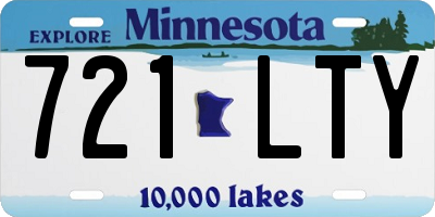 MN license plate 721LTY