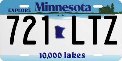 MN license plate 721LTZ