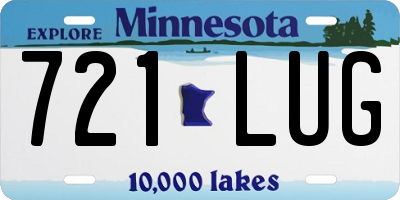 MN license plate 721LUG
