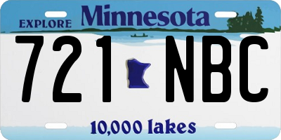 MN license plate 721NBC