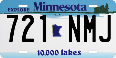 MN license plate 721NMJ
