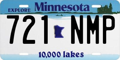 MN license plate 721NMP