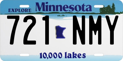 MN license plate 721NMY