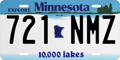 MN license plate 721NMZ