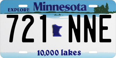 MN license plate 721NNE