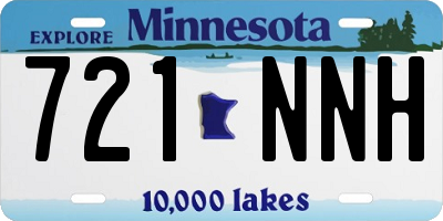 MN license plate 721NNH