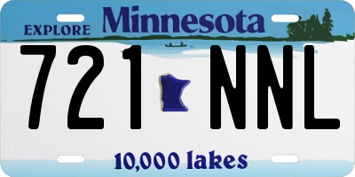 MN license plate 721NNL