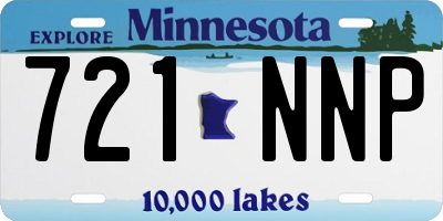 MN license plate 721NNP