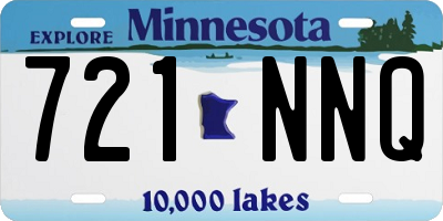 MN license plate 721NNQ