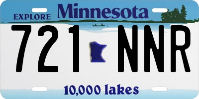 MN license plate 721NNR