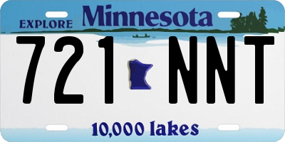 MN license plate 721NNT