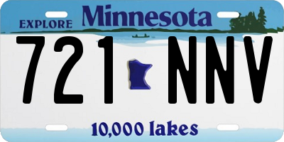 MN license plate 721NNV