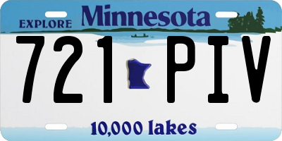 MN license plate 721PIV