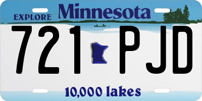 MN license plate 721PJD